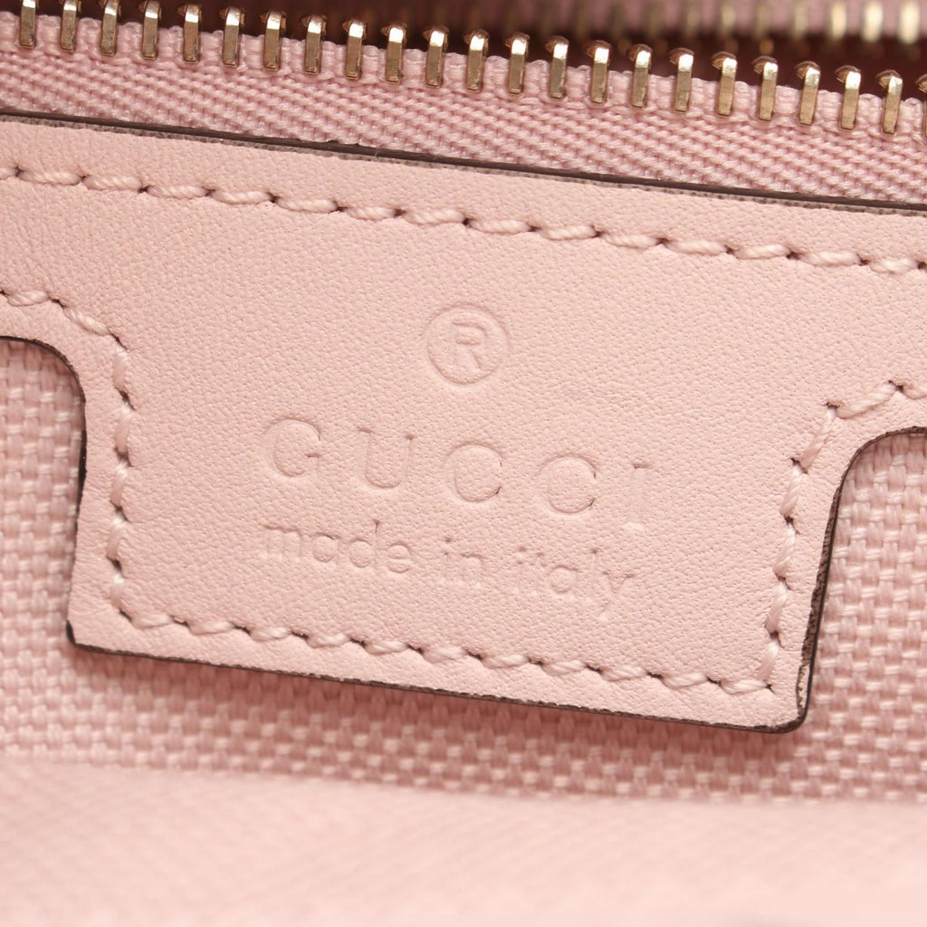 Gucci Tote GG Emblem Guccissima Light Pink Leather — view 4