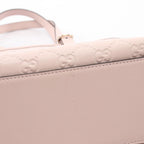 Gucci Tote GG Emblem Guccissima Light Pink Leather — view 8