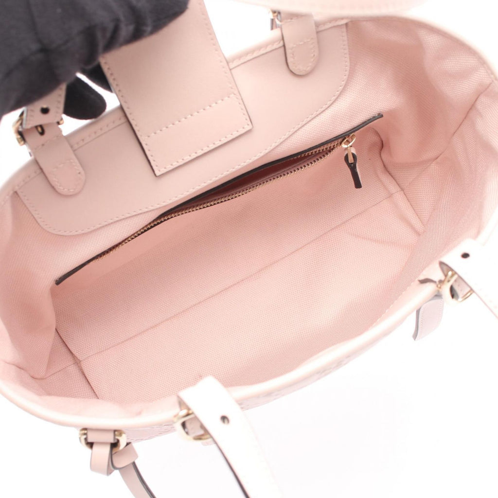 Gucci Tote GG Emblem Guccissima Light Pink Leather — view 3