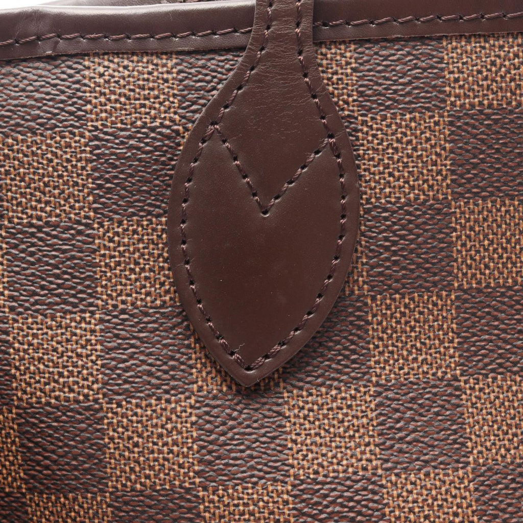 Louis Vuitton Tote Neverfull PM Damier Ebene Canvas Leather — view 7