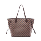 Louis Vuitton Tote Neverfull MM Damier Ebene Canvas Leather