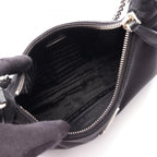 Prada Shoulder Bag Re Edition 2-Way Black Nylon Saffiano Leather — view 3