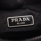 Prada Shoulder Bag Re Edition 2-Way Black Nylon Saffiano Leather — view 4
