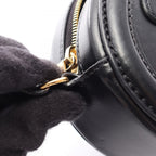 Celine Shoulder Bag Trio Black Leather Oval Purse Cuir — view 9