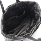 Saint Laurent Paris Tote Wide Puffer Black Leather — view 3