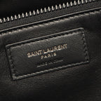Saint Laurent Paris Tote Wide Puffer Black Leather — view 4