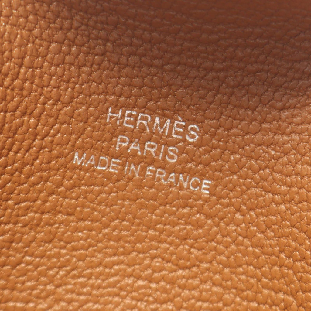 Hermes Card Case Illiade Gold Leather — view 4