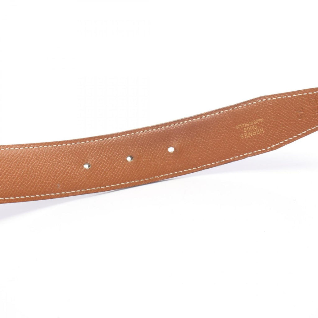 Hermes Belt Constance Noir Gold Reversible Calf — view 8