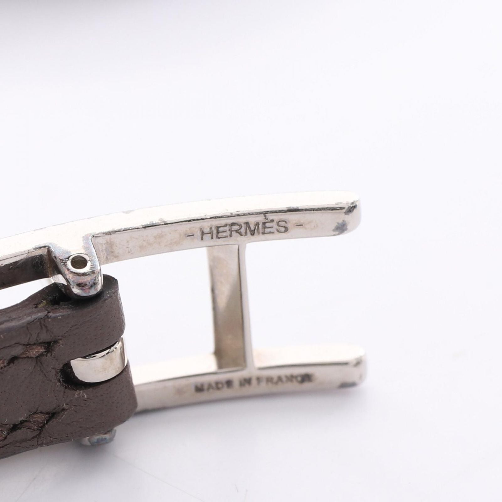 Hermes Bracelet Behapi Double Tour Reversible Leather Stainless Steel — view 4