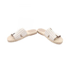 Hermes Sandals Espadrilles Antigua Striped Canvas — view 3