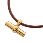 Hermes Choker Glenan Leather Necklace — view 2