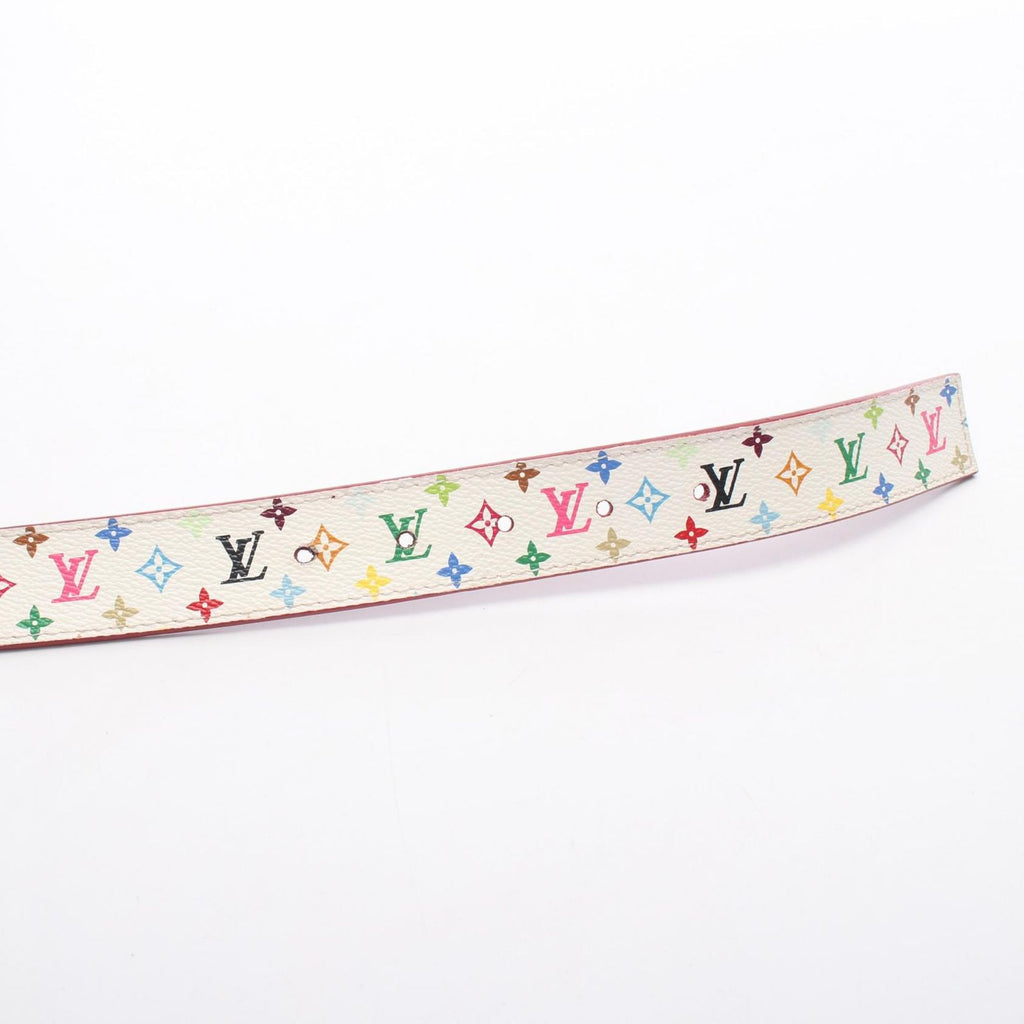 Louis Vuitton Belt Ceinture LV Cut Reversible Gold Leather Canvas — view 3