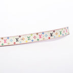 Louis Vuitton Belt Ceinture LV Cut Reversible Gold Leather Canvas — view 3