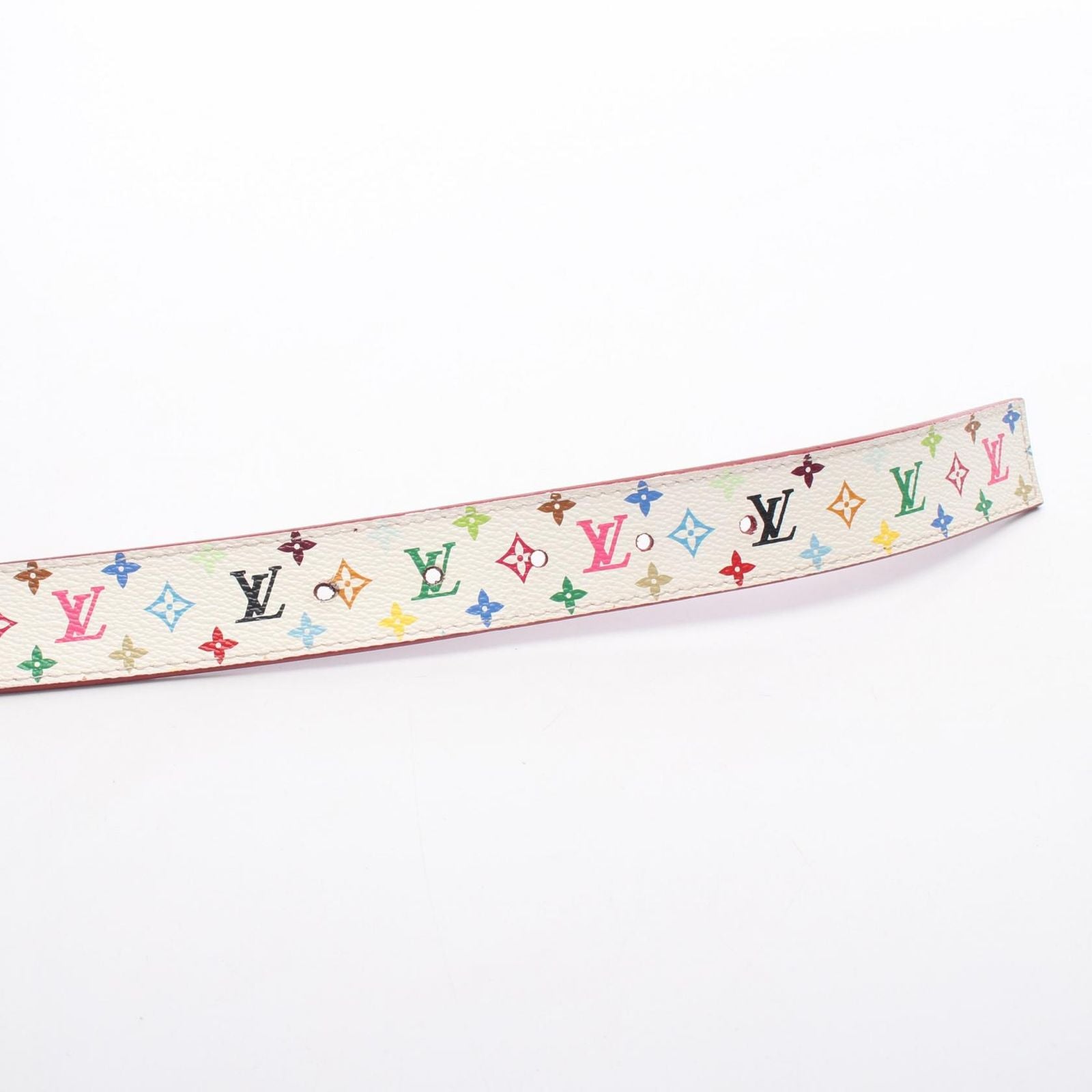 Louis Vuitton Belt Ceinture LV Cut Reversible Gold Leather Canvas — view 3