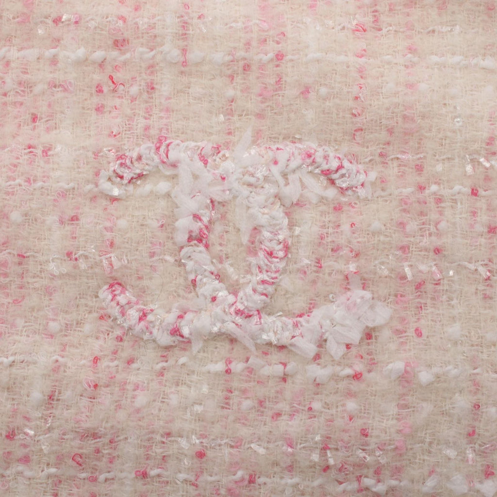 Chanel Scarf CC Logo Sequin Wool Nylon — view 4