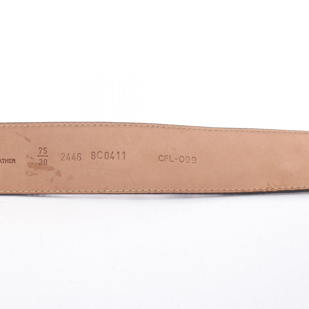 Fendi Belt FF Logo Buckle Leopard Gold Leather — view 5