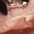 Chanel Shoulder Bag Deauville Pink Leather Drawstring — view 7