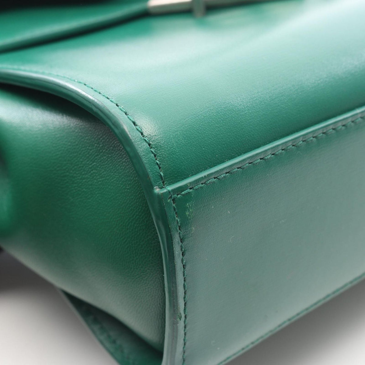 Bottega Veneta Shoulder Bag the Clip Green Leather — view 7