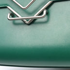 Bottega Veneta Shoulder Bag the Clip Green Leather — view 9