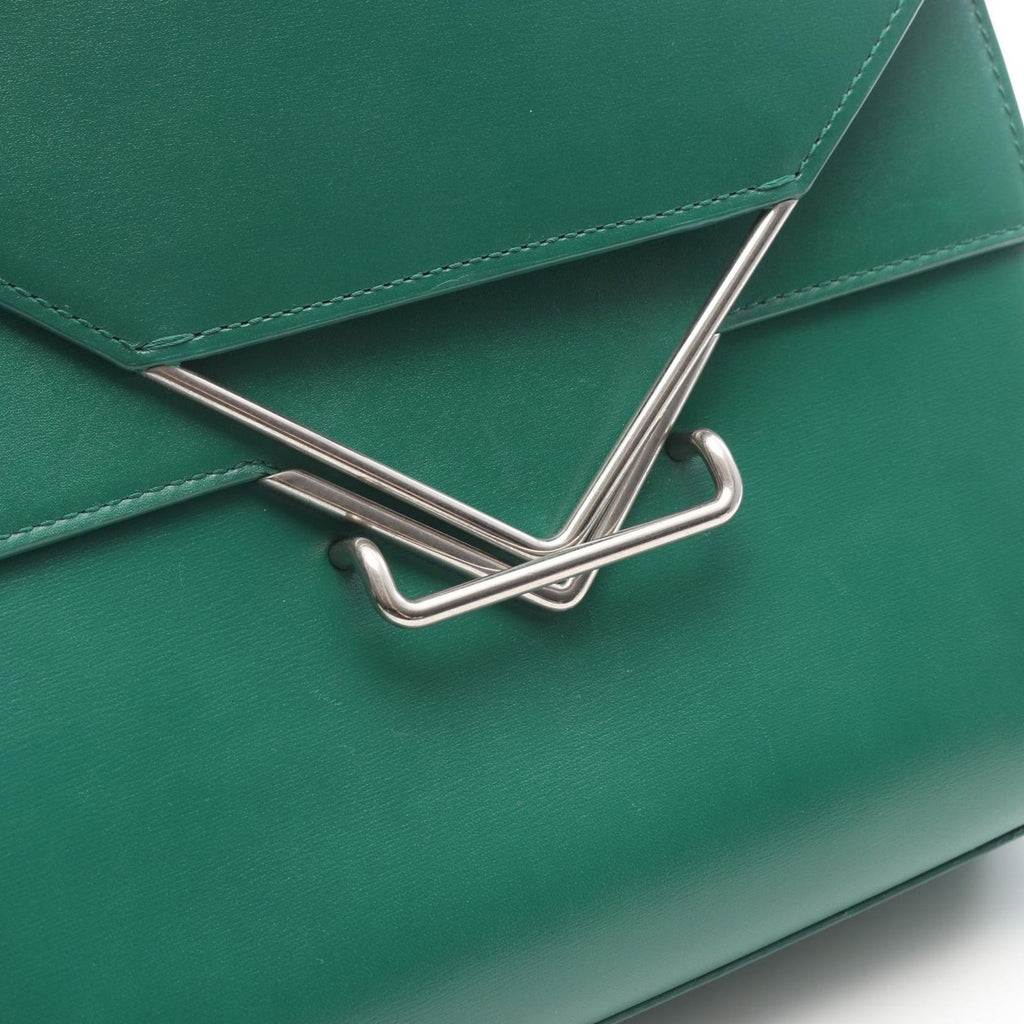Bottega Veneta Shoulder Bag the Clip Green Leather — view 8