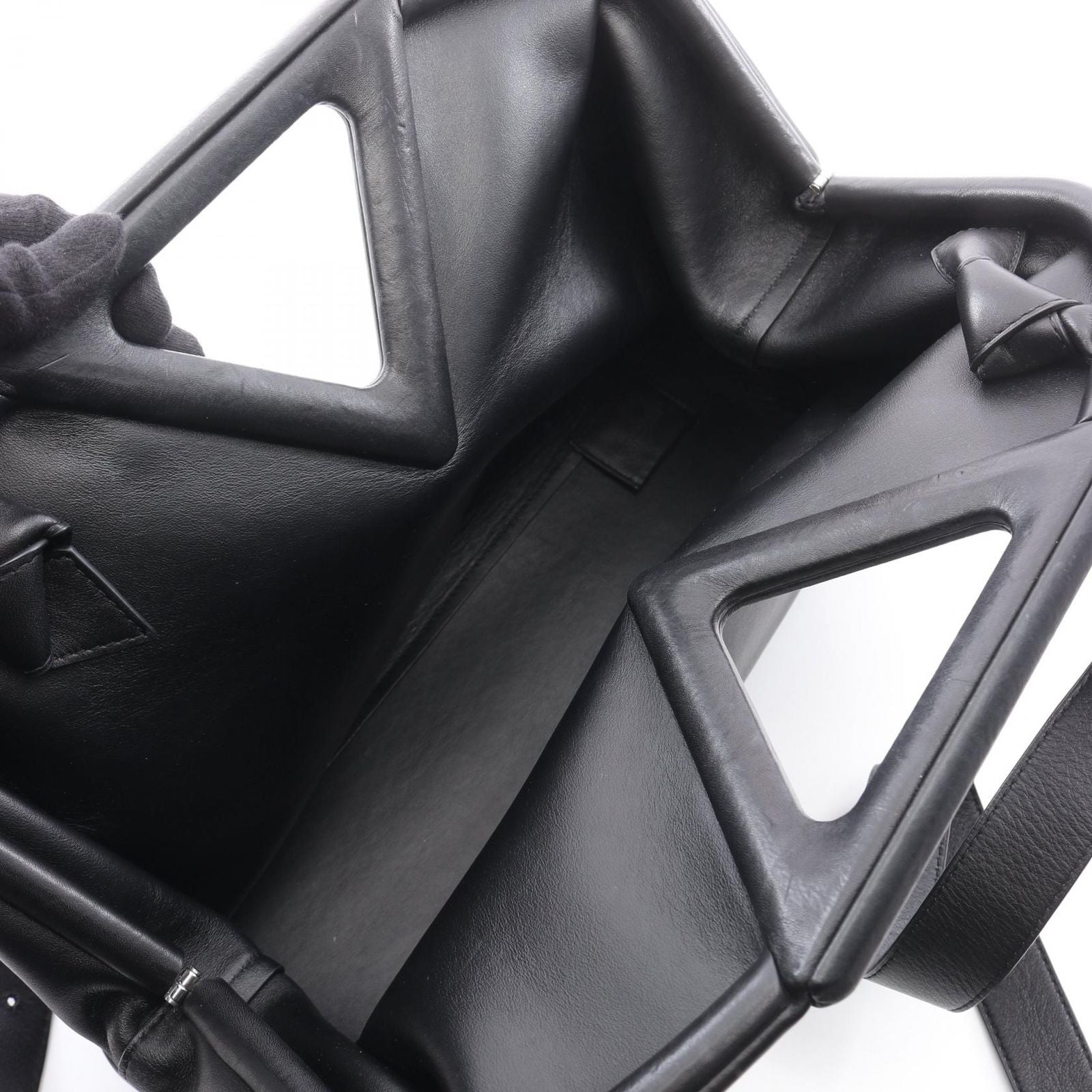Bottega Veneta Shoulder Bag Point 2-Way Black Leather — view 3