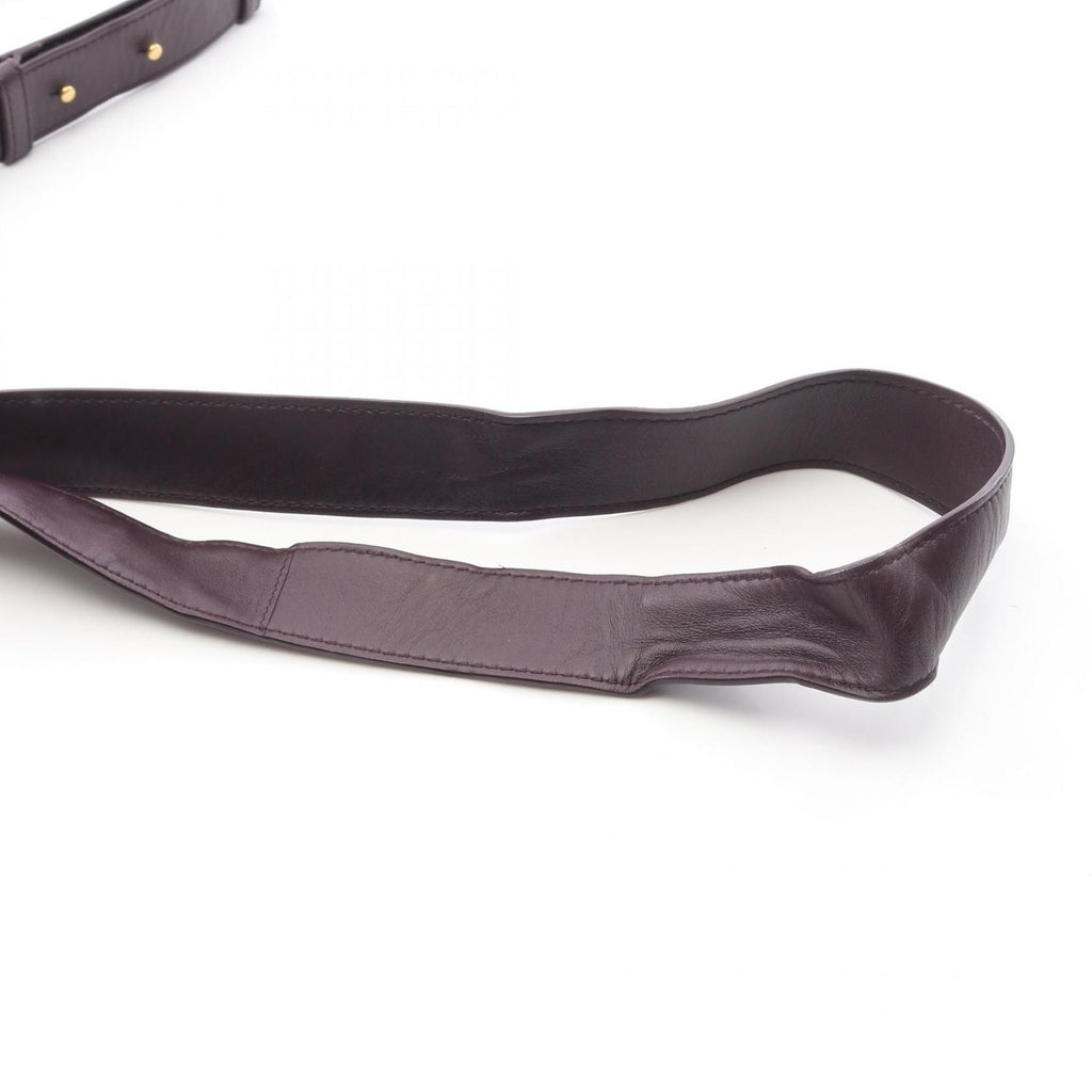 Bottega Veneta Shoulder Bag Point 2-Way Dark Purple Leather — view 8