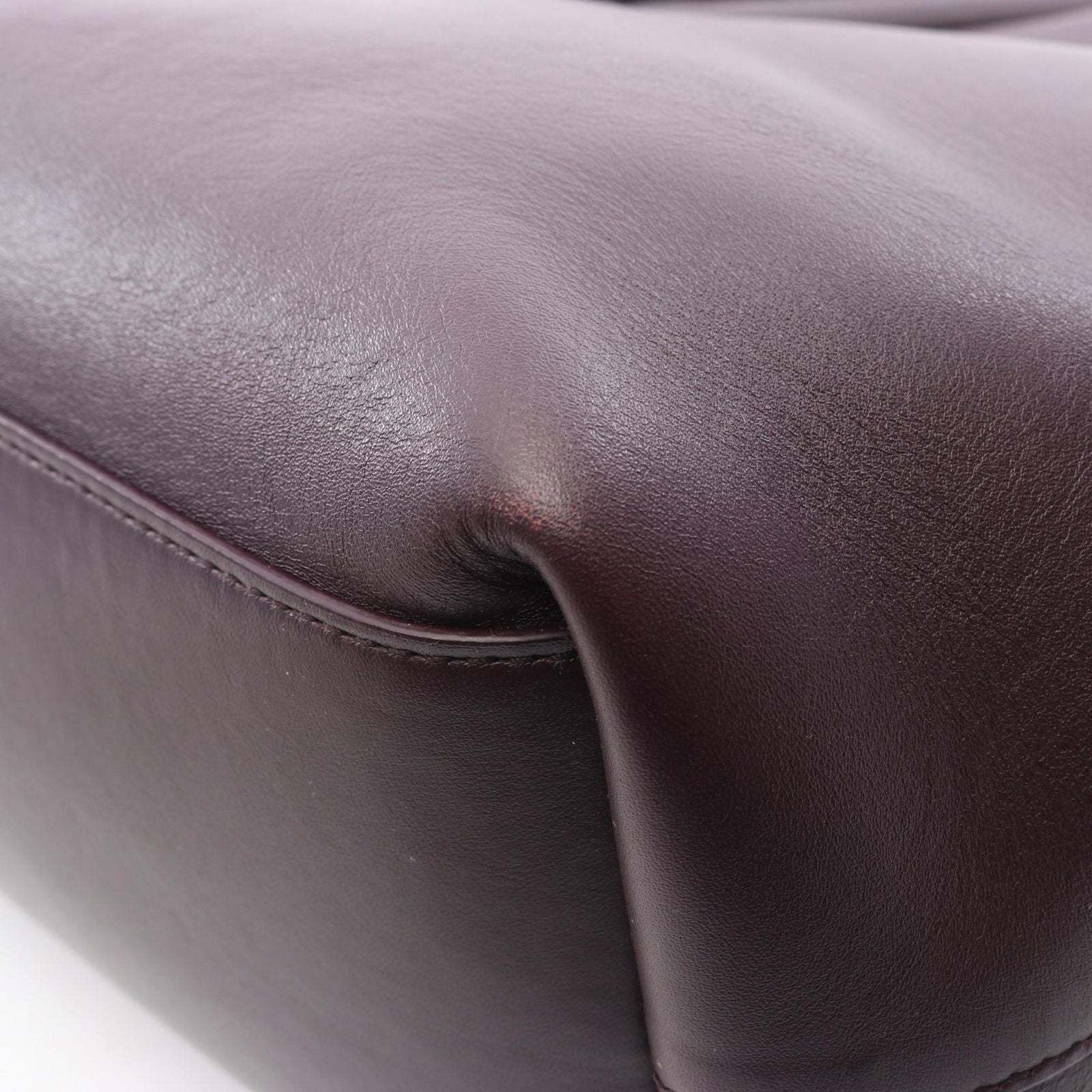 Bottega Veneta Shoulder Bag Point 2-Way Dark Purple Leather — view 6