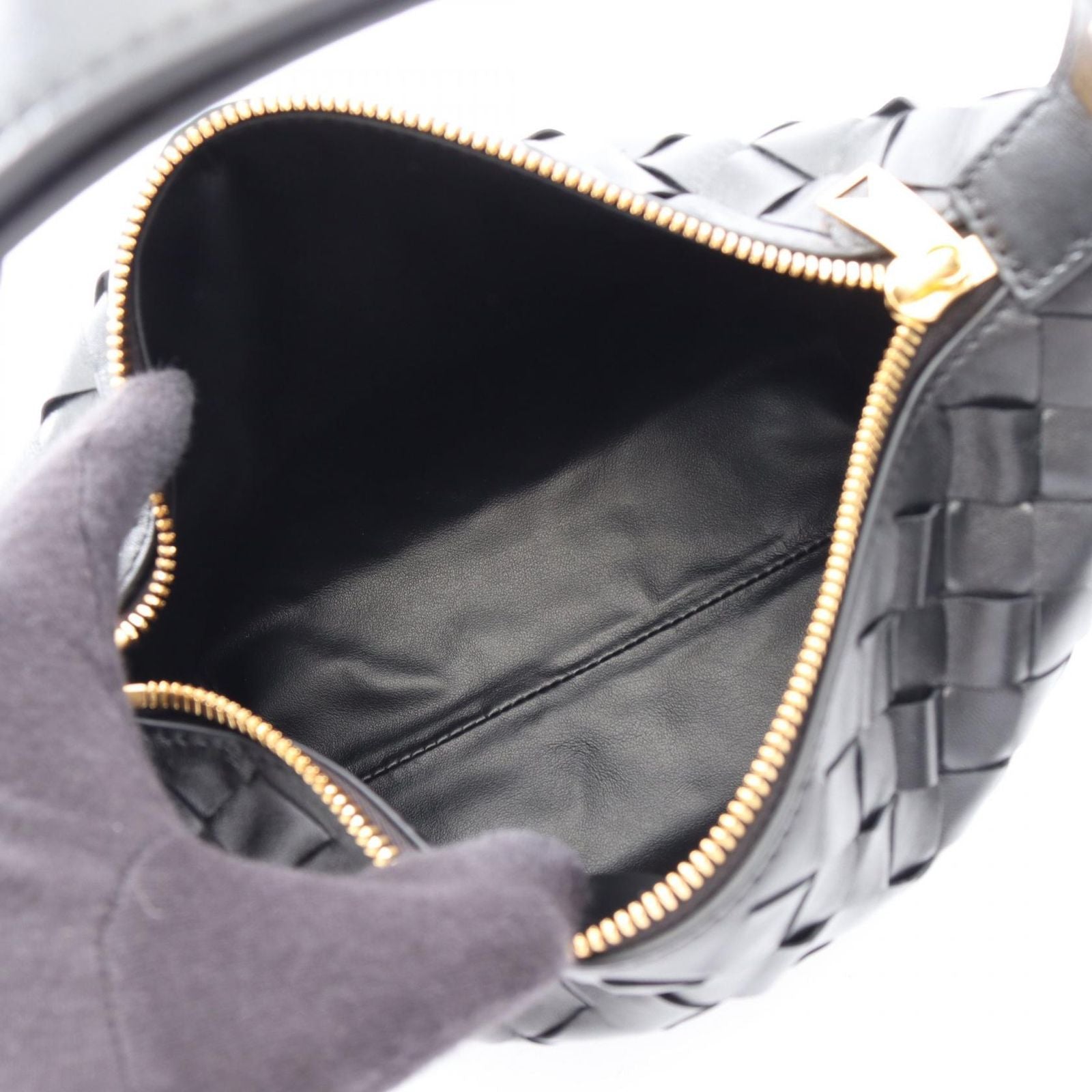 Bottega Veneta Handbag Mini Wallace Black Leather — view 3