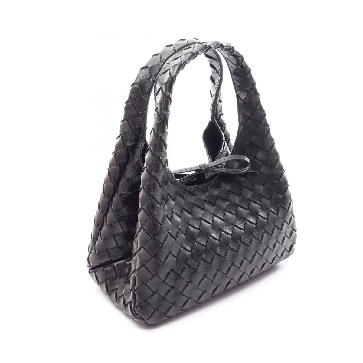 Bottega Veneta Small Campana Black Leather Shoulder — view 2