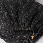 Louis Vuitton Shoulder Bag Slightly Monogram Denim Black Gold — view 5