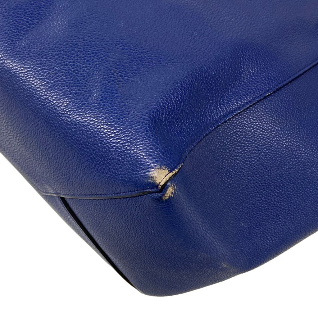 Celine Tote Cabas Phantom Small with Belt Navy Leather — view 6