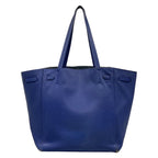 Celine Tote Cabas Phantom Small with Belt Navy Leather — view 3