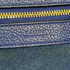 Celine Tote Cabas Phantom Small with Belt Navy Leather — view 8