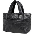 Chanel Coco Cocoon Tote Leather Black
