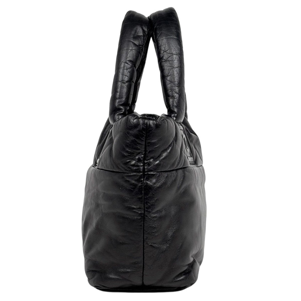 Chanel Coco Cocoon Tote Leather Black — view 2