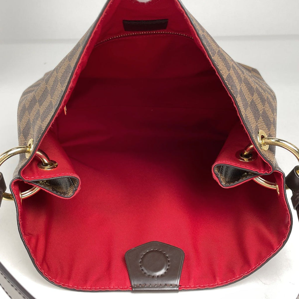 Louis Vuitton Gray Souffle PM Shoulder Bag Damier Brown — view 8
