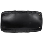 Chanel Bicolor Boston Bag 2-Way Quilted Leather Black — view 5