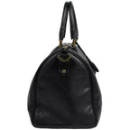 Chanel Bicolor Boston Bag 2-Way Quilted Leather Black — view 4