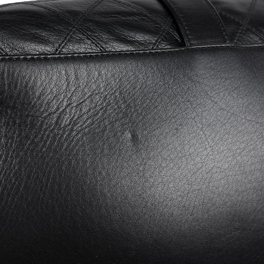 Chanel Bicolor Boston Bag 2-Way Quilted Leather Black — view 6