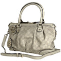 Gucci Guccissima Ski Handbag Signature 2-Way Shimarais the Ivory