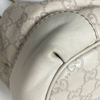 Gucci Guccissima Ski Handbag Signature 2-Way Shimarais the Ivory — view 3