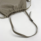 Bottega Veneta Intrecciato Shoulder Bag Drawstring Leather Gray — view 8