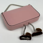 Fendi Micro Baguette 2-Way Mon Star Leather Pink Handbag — view 2