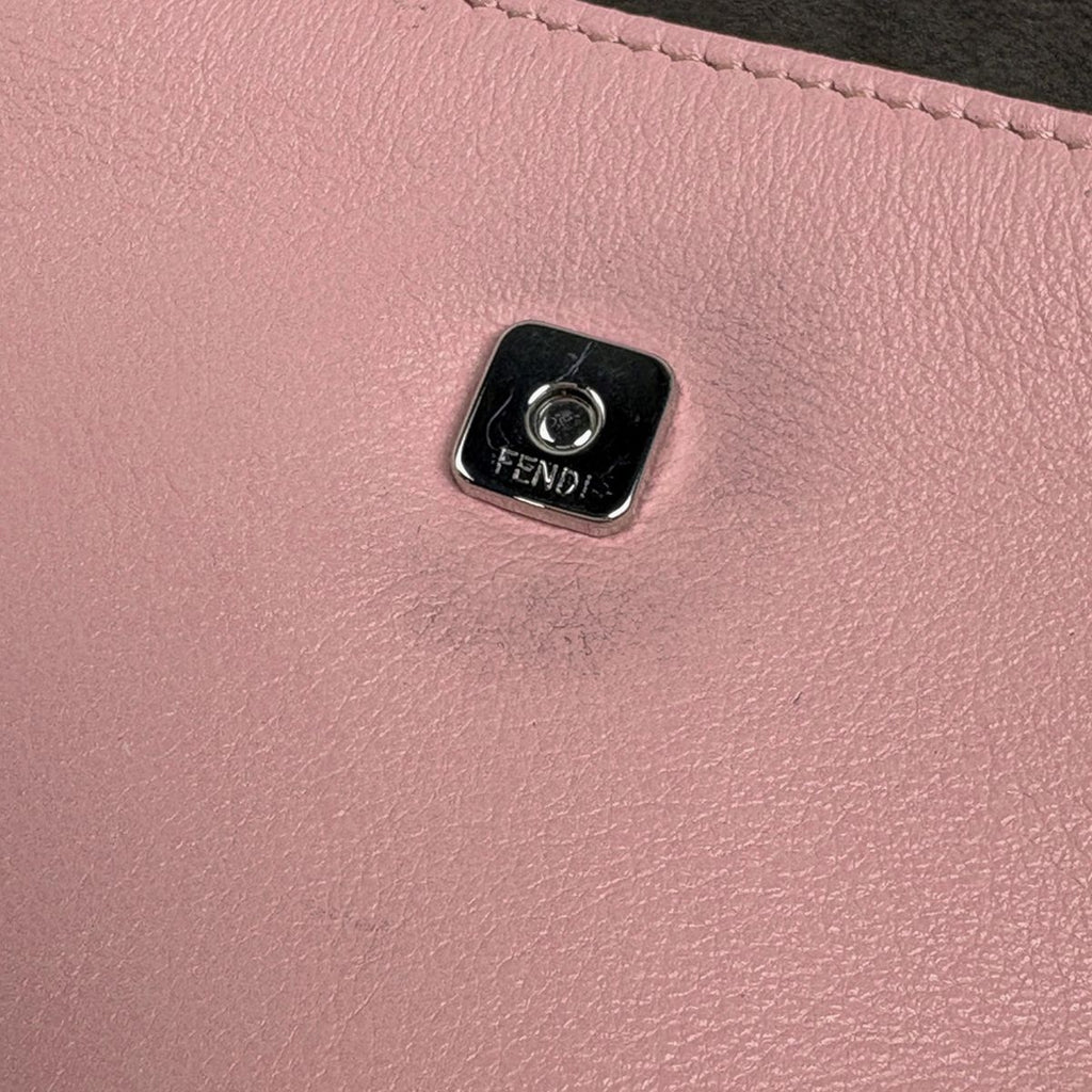Fendi Micro Baguette 2-Way Mon Star Leather Pink Handbag — view 8