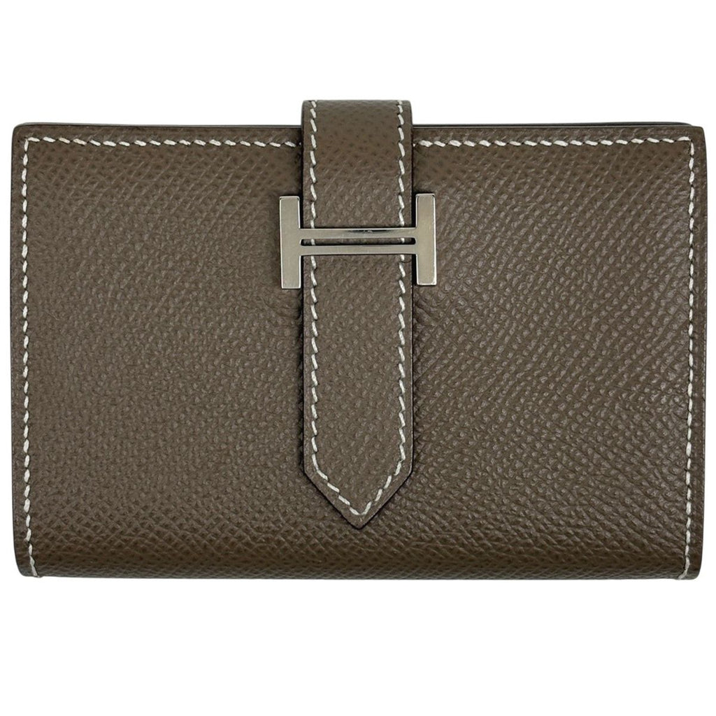 Hermes Bearn Mini Card Case Veau Epsom Etoupe