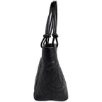 Chanel Cambon Line Large Tote CC Logo Shoulder Bag Leather Black — view 4