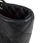 Chanel Cambon Line Large Tote CC Logo Shoulder Bag Leather Black — view 9