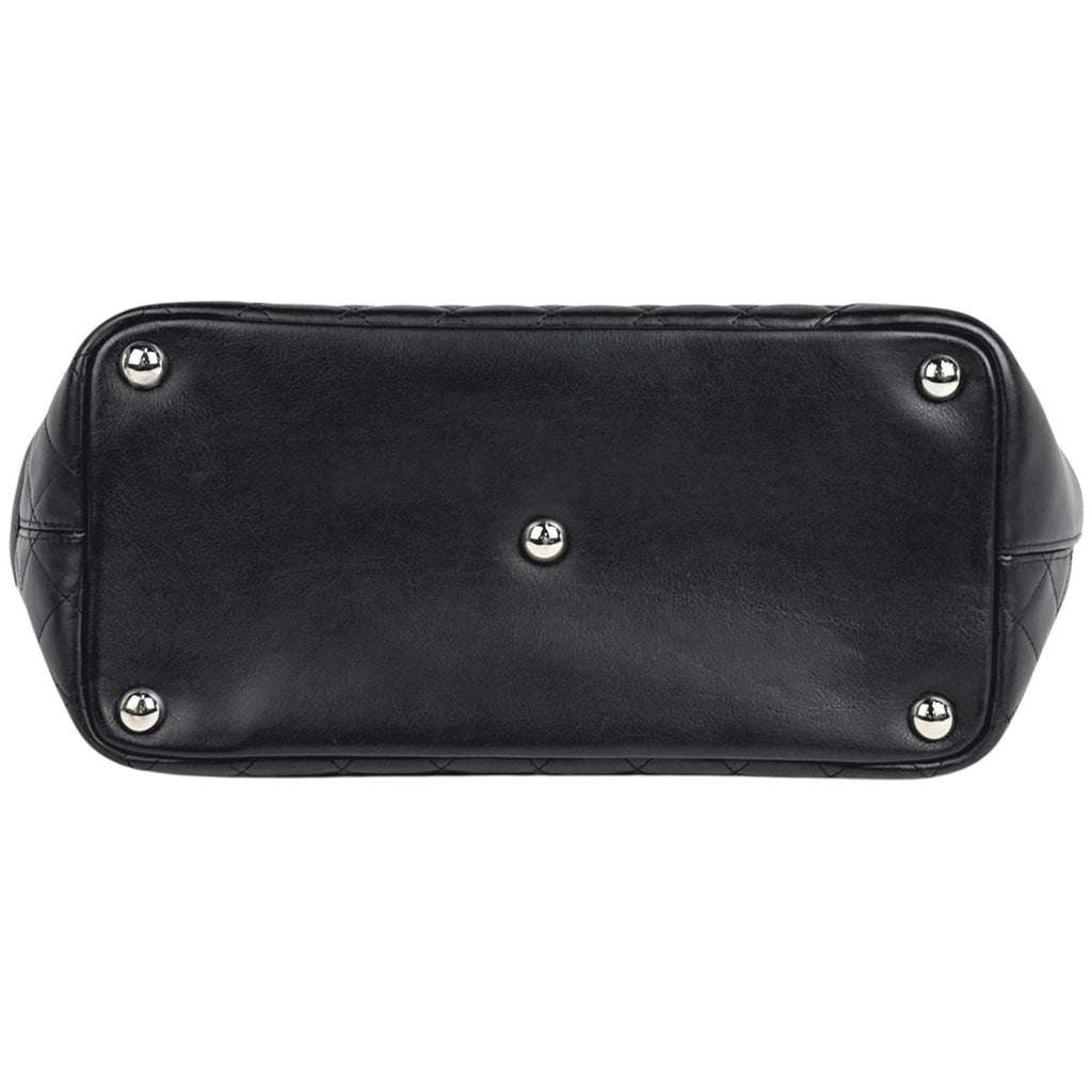 Chanel Cambon Line Large Tote CC Logo Shoulder Bag Leather Black — view 5