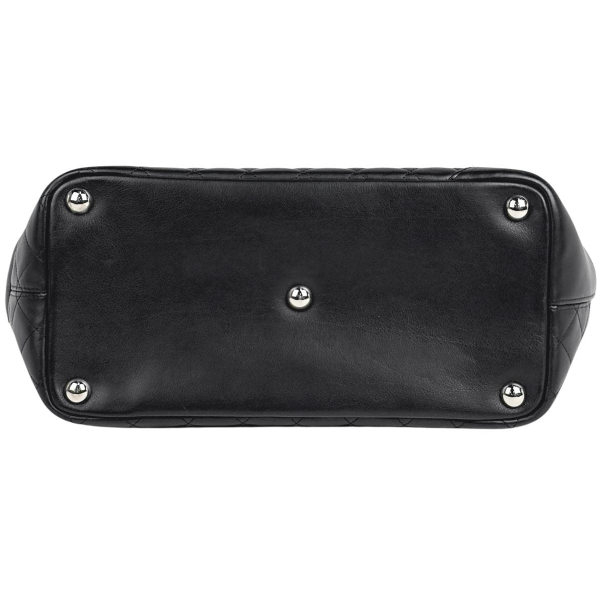 Chanel Cambon Line Large Tote CC Logo Shoulder Bag Leather Black — view 5