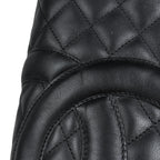 Chanel Cambon Line Large Tote CC Logo Shoulder Bag Leather Black — view 8